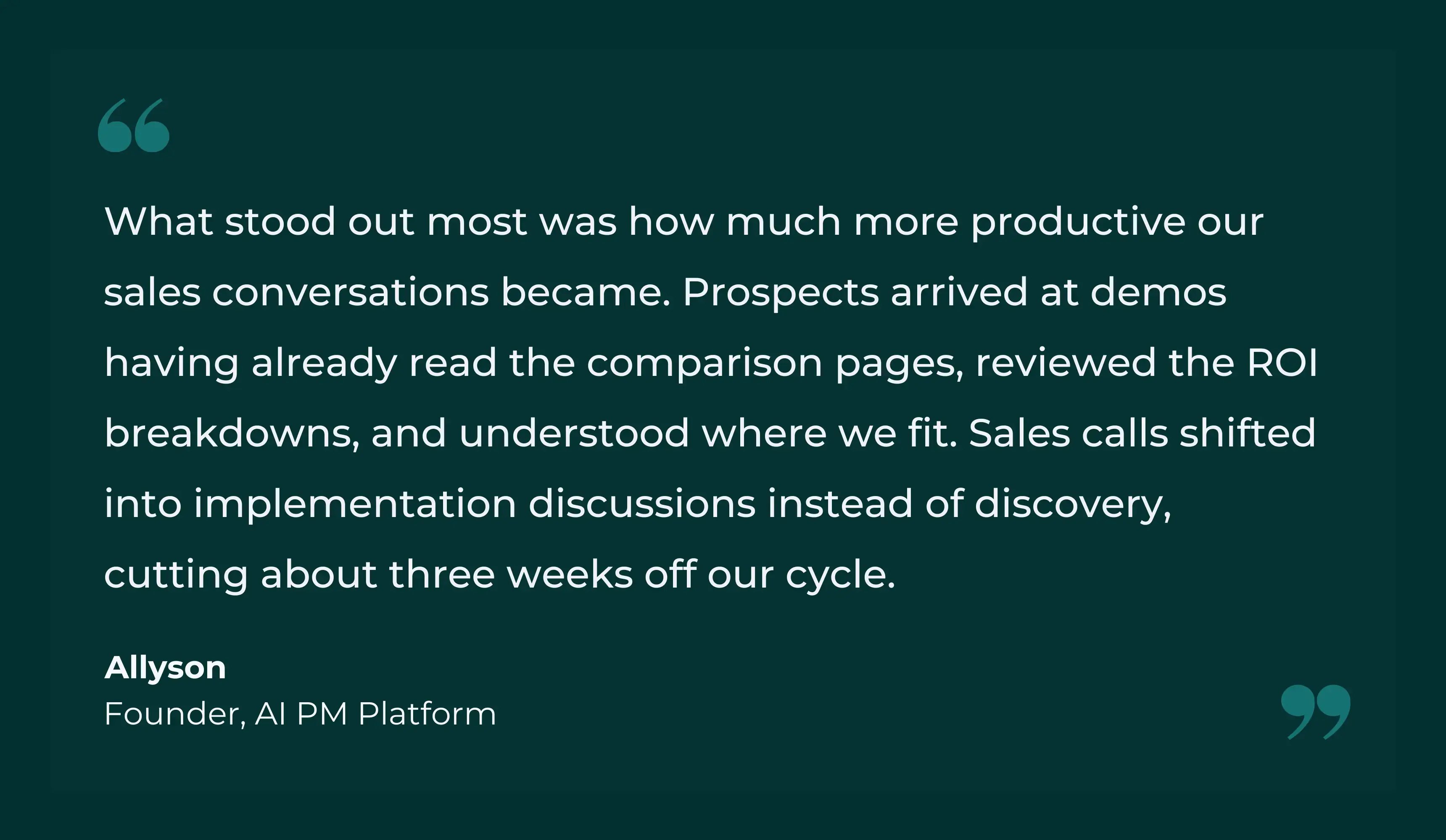 Allyson testimonial 6 months later after an seo engagement at GrowUp agency