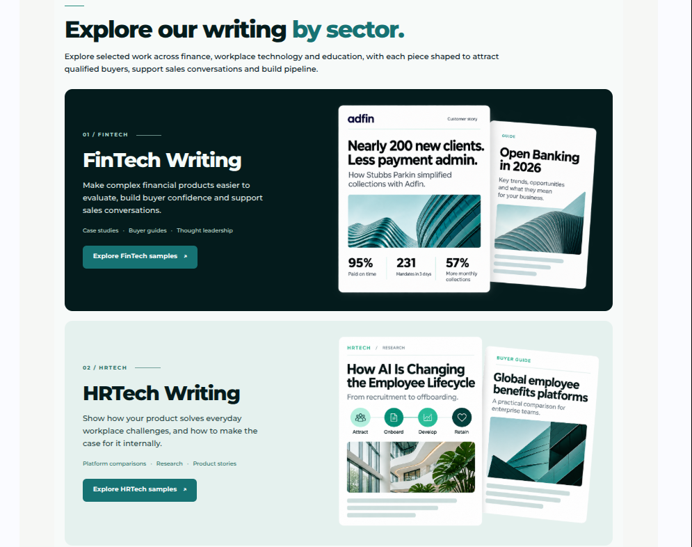 b2bsaaswriting