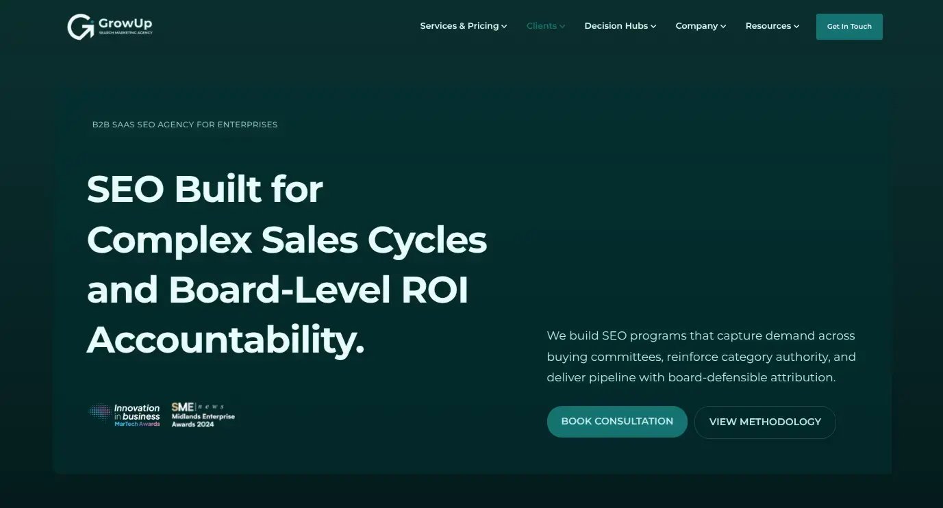 growup enterprise saas seo