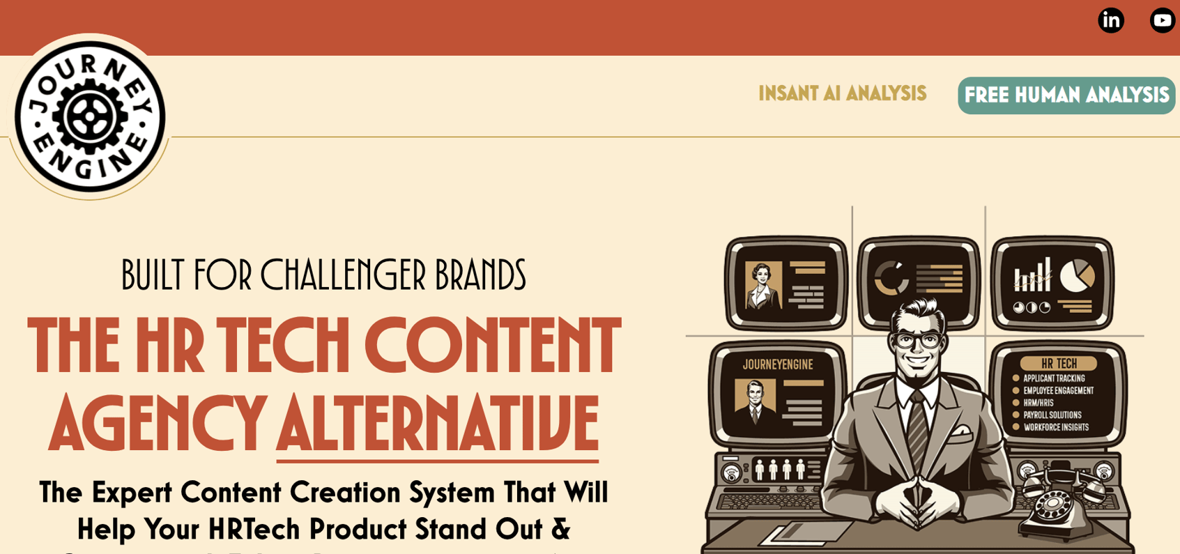 JourneyEngine HRTech content marketing agency website